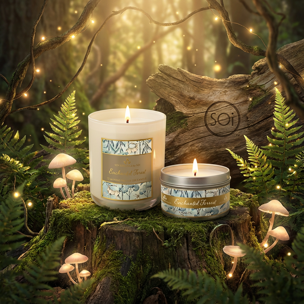 Enchanted Forest | 8oz Tin Candle - Watercolors Collection
