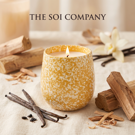 Vanilla Sandalwood | 14oz Speckled Ceramic Candle