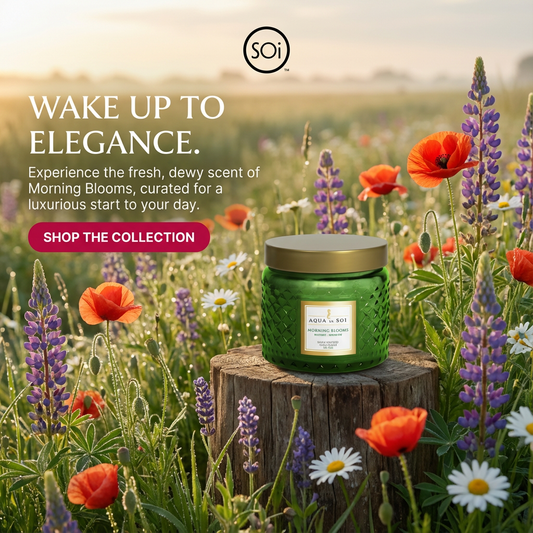 Morning Blooms | 11oz Faceted Jar Candle