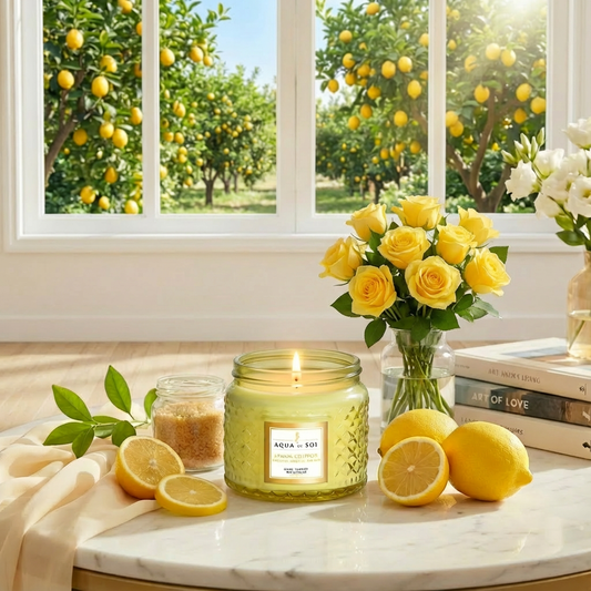Lemon Chiffon | 11oz Faceted Jar Candle