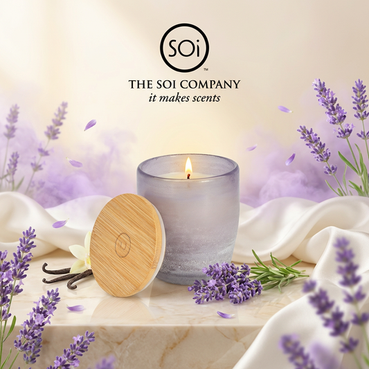 Lavender Vanilla | 13oz Sea Glass Candle