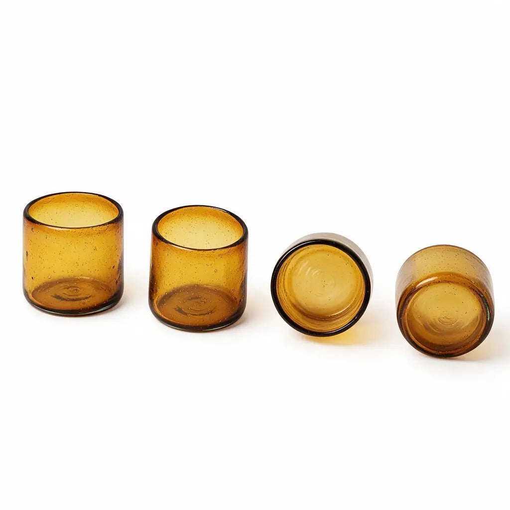 Amber | 10oz Effervescent Glass Tumbler - Drinkware Collection