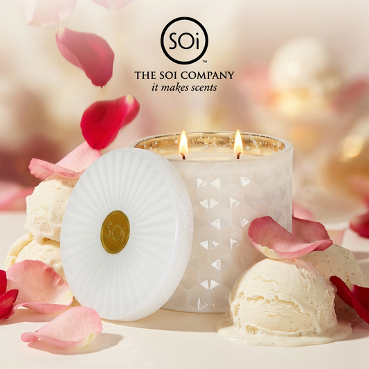 Rose Vanille | 15oz Shimmer Candle