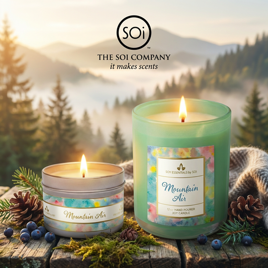 Mountain Air | 12oz Glass Candle - Watercolors Collection