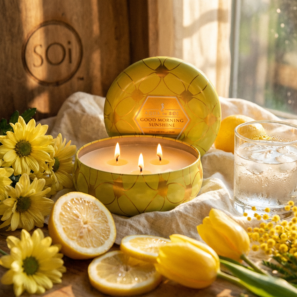 Good Morning Sunshine | 21oz Triple Wick Tin Candle