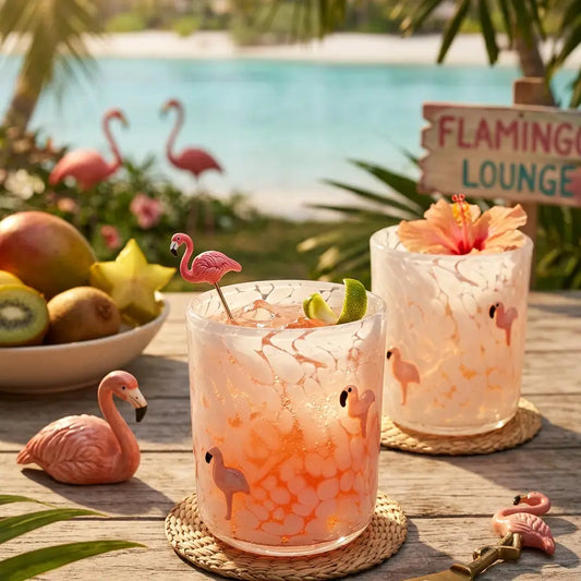 Flamingo | 13oz Icon Glass Tumbler - Drinkware Collection