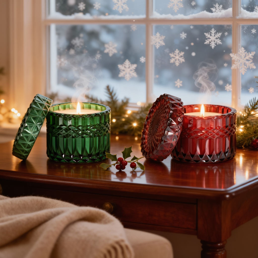 Hot Toddy + Mistletoe & Holly Duo | 8oz Shimmer Set