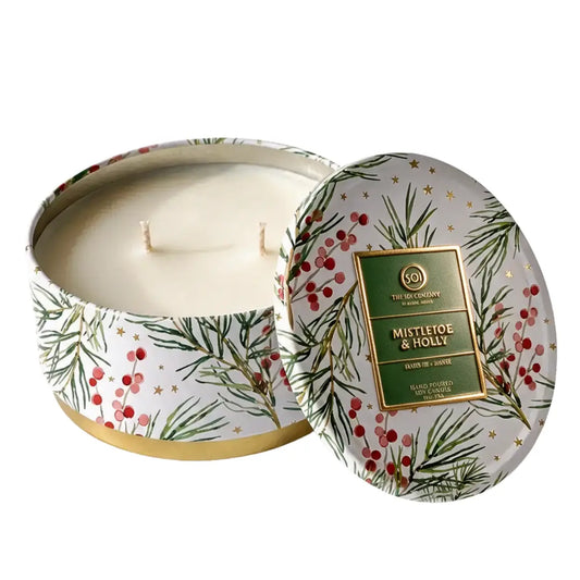Mistletoe & Holly | 12oz Luxe Tin