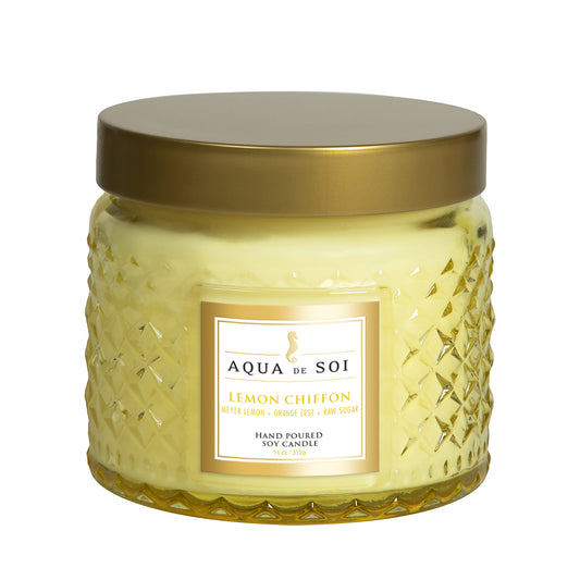 Lemon Chiffon | 11oz Faceted Jar Candle