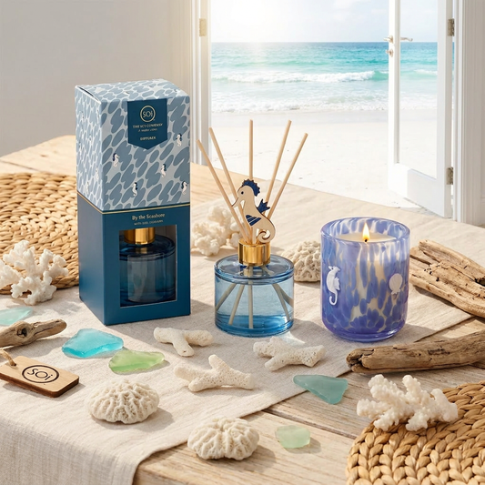 By The Seashore Duo | 12oz Icon Candle + 7oz Icon Diffuser - Limited Edition