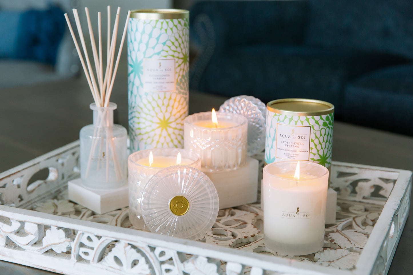 Elderflower Verbena | 21oz Triple Wick Tin
