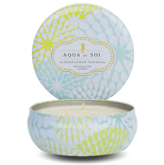 Elderflower Verbena | 21oz Triple Wick Tin Candle