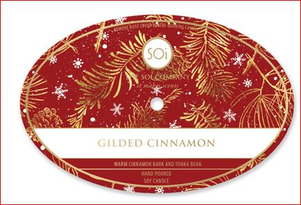 Gilded Cinnamon | 18oz Metal Candle - Holiday Magic