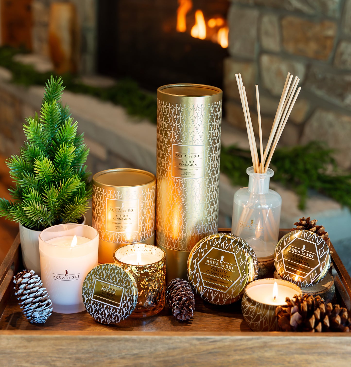 Gilded Cinnamon | 7oz Luxe Reed Diffuser