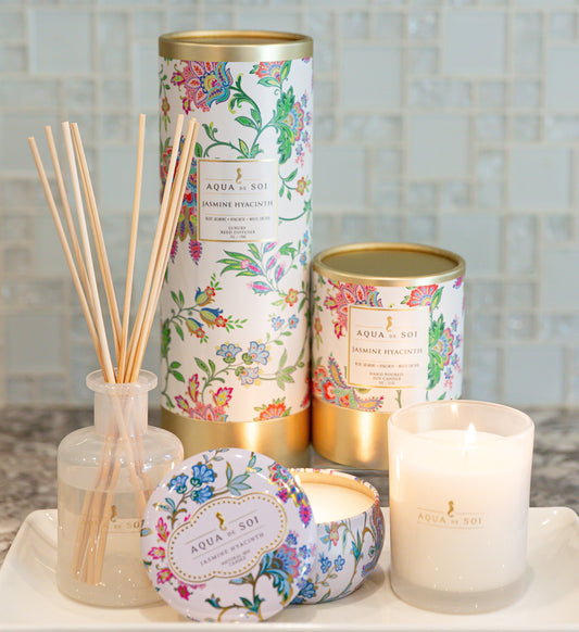 Jasmine Hyacinth | 9oz Luxe Box Candle