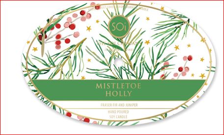 Mistletoe & Holly | 18oz Metal Bowl Candle