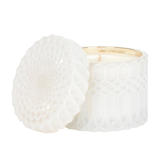 Pomander | 8oz Petite Shimmer Candle (White)