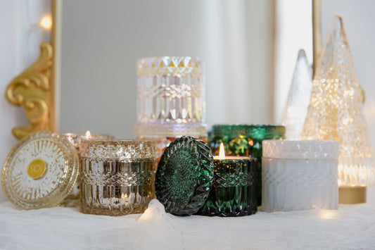 Mistletoe & Holly | 8oz Shimmer Candle (Iridescent) - Holiday Magic