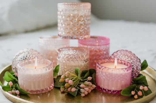 Peony | 8oz Petite Shimmer Candle