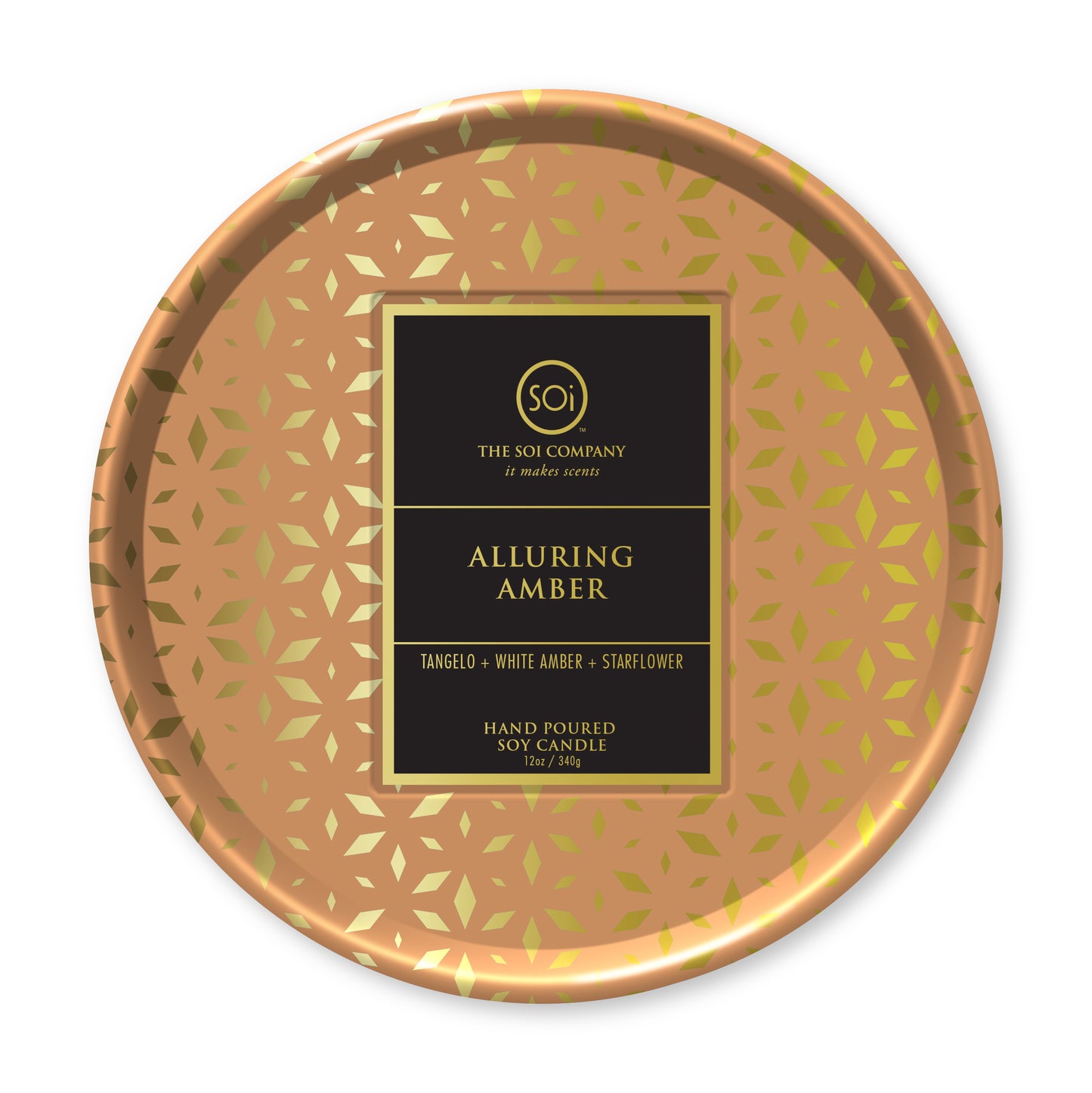 Alluring Amber | 12oz Shimmer Tin Candle