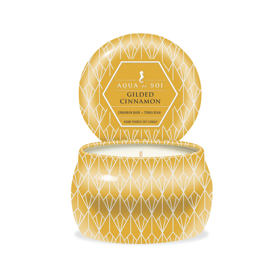 Gilded Cinnamon | 4oz Petite Tin Candle - Holiday Magic