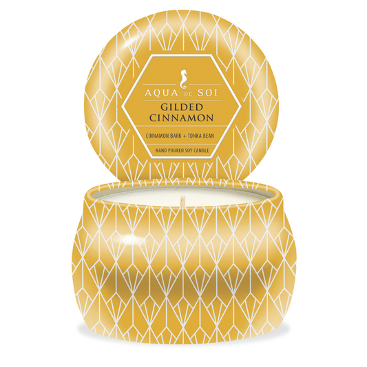 Gilded Cinnamon | 9oz Travel Tin Candle - Holiday Magic