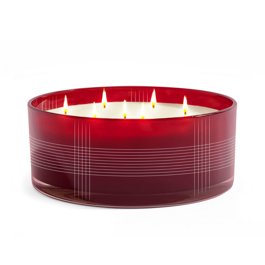Holiday Spice | 60oz Plaid Glass XL Candle