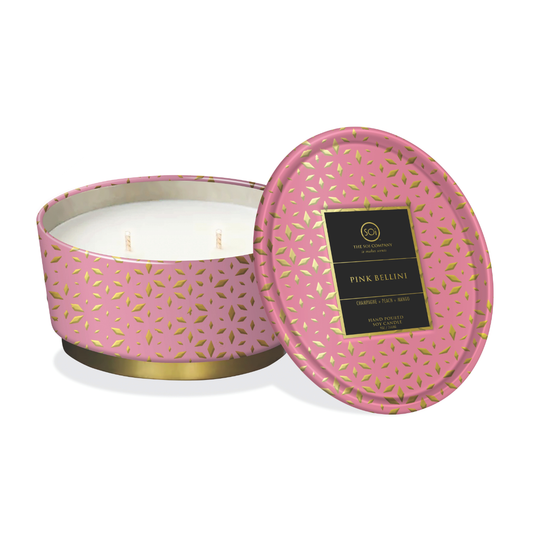 Pink Bellini | 12oz Shimmer Tin Candle