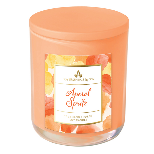 Aperol Spritz | 12oz Glass Candle - Watercolors Collection