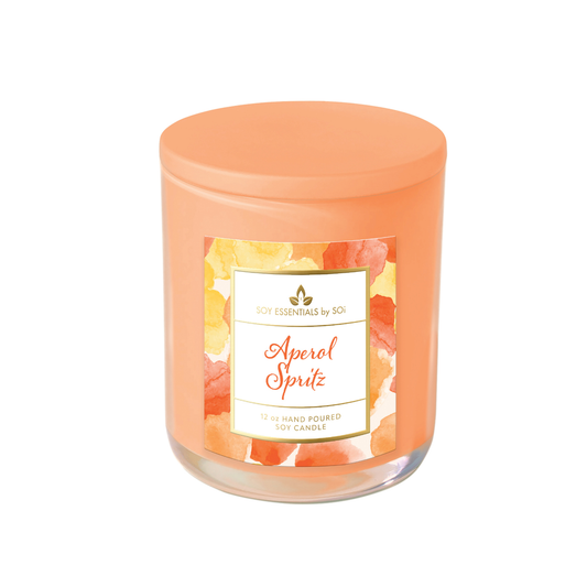 Aperol Spritz | 12oz Glass Candle - Watercolors Collection
