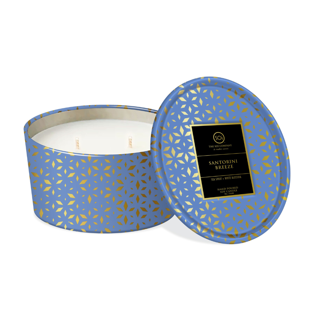 Santorini Breeze | 12oz Shimmer Tin