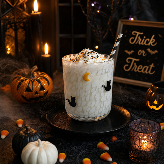 Black Cat Moon | 13oz Icon Glass Tumbler - Drinkware