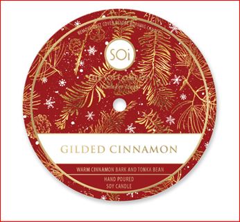 Gilded Cinnamon | 14oz Metal Candle - Holiday Magic