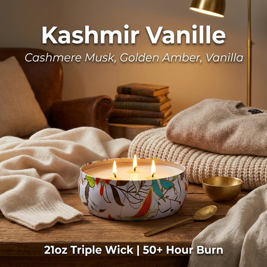Kashmir Vanille | 21oz Triple Wick Tin