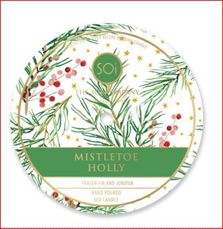 Mistletoe & Holly | 14oz Metal Bowl Candle