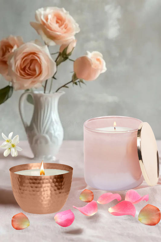 Soft Rosewood | 15oz Glass Candle