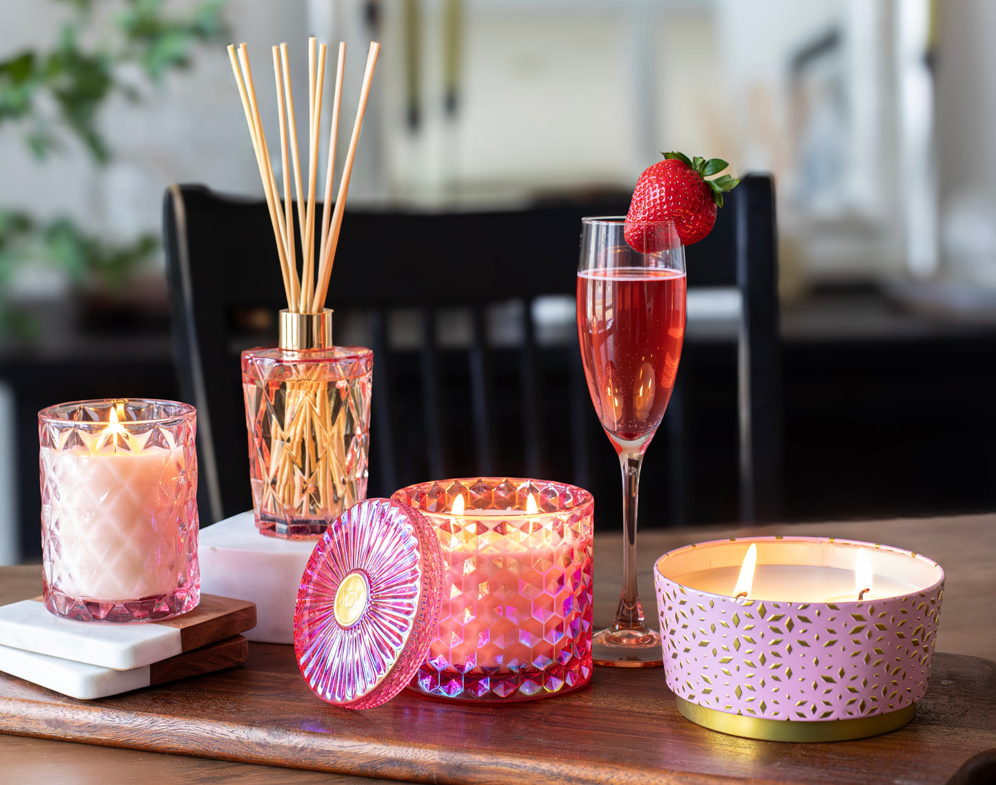 Pink Bellini | 8oz Petite Shimmer Candle