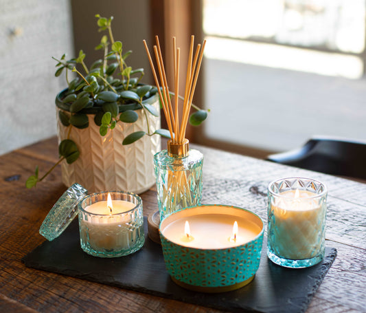 Azure Sands | 12oz Shimmer Tin Candle