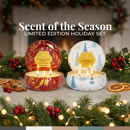 Holiday Spiced Toddy + Winter Wonderland Duo | 21oz Triple Wick Tin (x2)