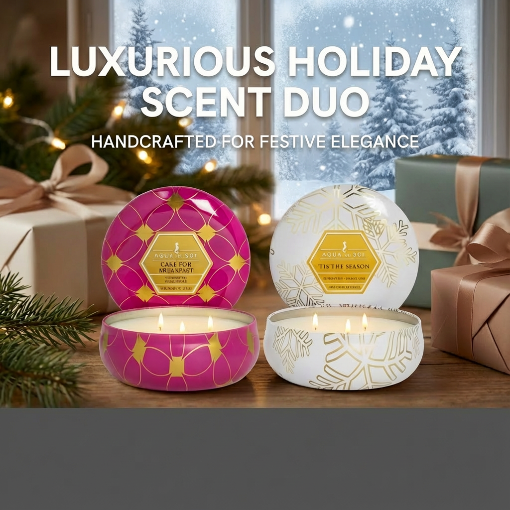 Cake for Breakfast + Tis The Season Duo | 21oz Triple Wick Tin (x2)