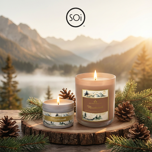Mountainside | 12oz Glass Candle - Mountain Collection