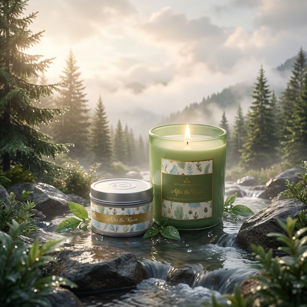 After The Rain | 12oz Glass Candle - Mountain Collection