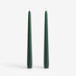 Green | 12" Taper Candle - Set of 2