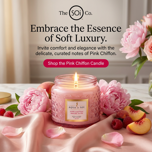 Pink Chiffon | 11oz Faceted Jar Candle