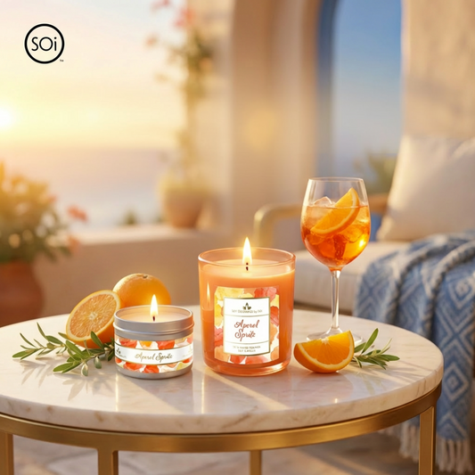 Aperol Spritz | 8oz Tin Candle - Watercolors Collection
