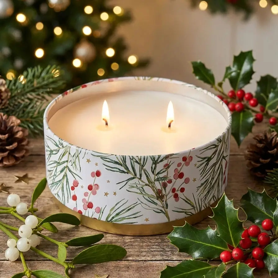 Mistletoe & Holly | 12oz Luxe Tin