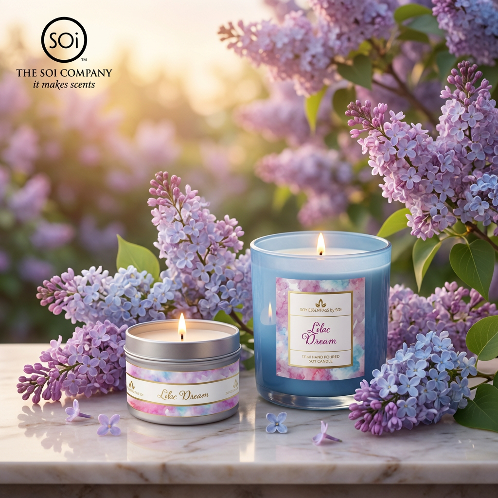 Lilac Dream | 8oz Tin Candle - Watercolors Collection