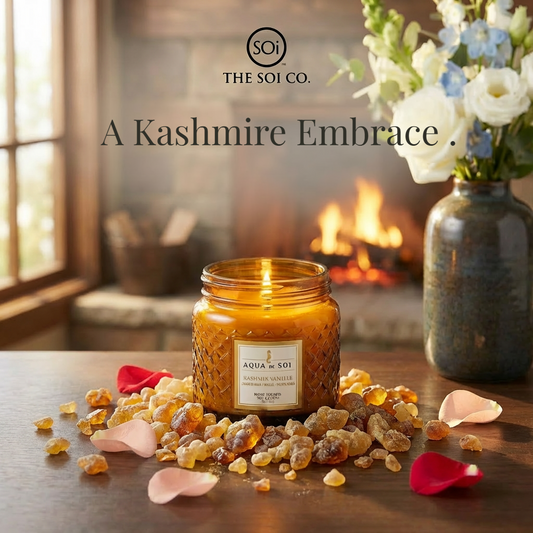 Kashmir Vanille | 11oz Faceted Jar Candle