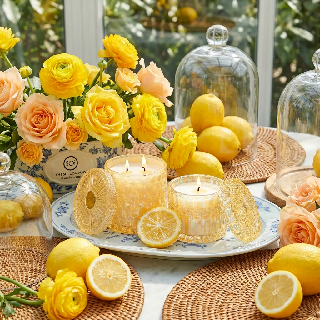 Sugared Lemon | 8oz Petite Shimmer Candle