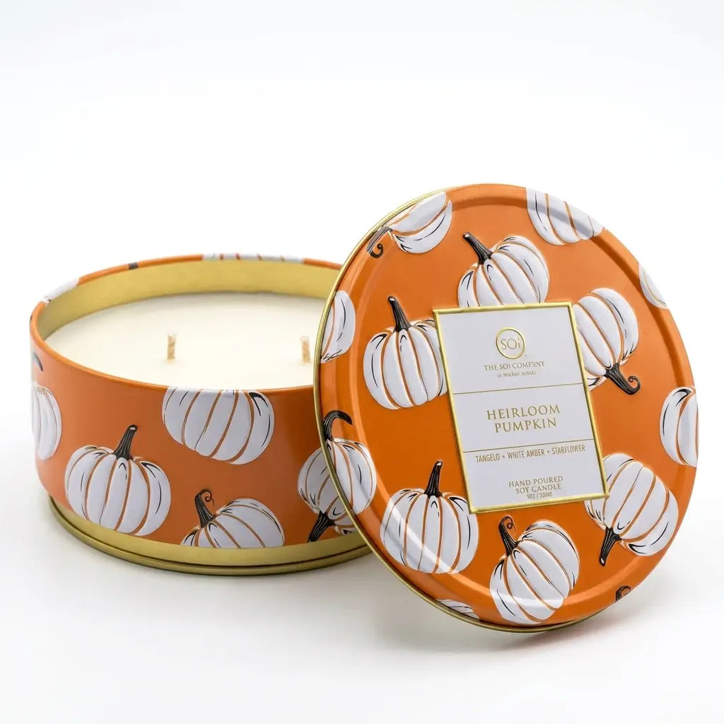 Heirloom Pumpkin | 12oz Embossed Fall Icon Tin